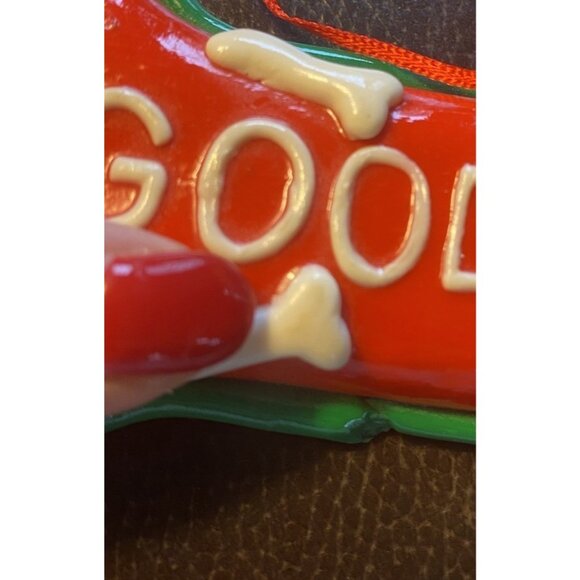 Dog Biscuit Christmas Tree Ornament Bone Good Dog Loyal Companion Holiday Puppy - Picture 10 of 10